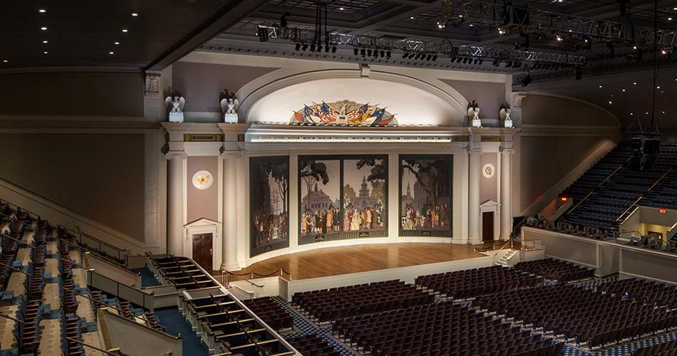 Introducing the Newly Restored Constitution Hall Stage Today's DAR